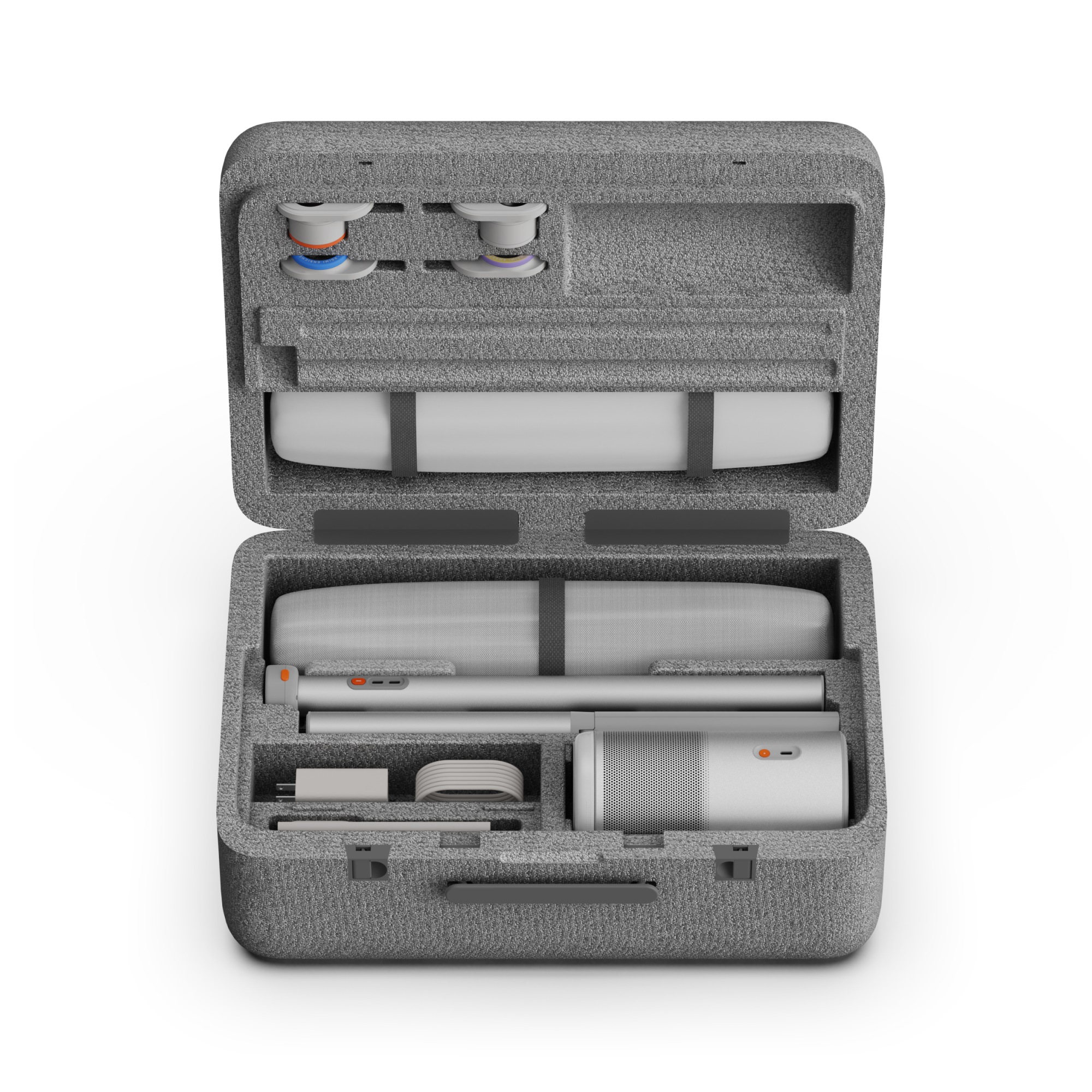 XGIMI MoGo 4 Laser Outdoor Collection carrying case is made with high-density EPP for high security from dropping.